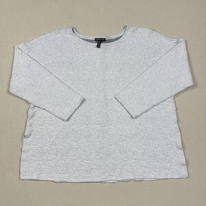 Eileen Fisher Women’s Size XL Tencel Blend Sweater Sustainable Gray Classic USA